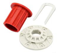 Kit de moyeu d'entraînement de panier de machine à laver rouge durable comprenant un moyeu de rotor et une bague pour modèles de lave-linge compatibles pour garantir un ajustement serré et une