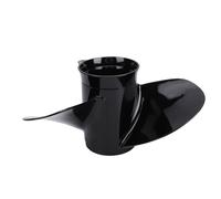 Kit de Moyeu d'Hélice Hélice Hors-Bord en Aluminium 13,25 X 17 Pouces 3 Pales à Rotation Droite avec Kit de Moyeu Peinture de Piano Moulée au Sable pour Moteurs de Bateau de 60 75 90 100 115