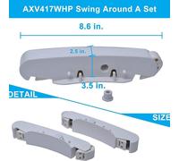 Kit de nacelle Navigator AXV417WHP pour aspirateur de piscine Hayward, blanc