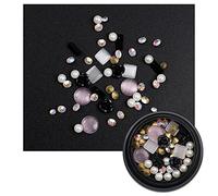 Kit de nail art avec perles magiques à dos plat et strass