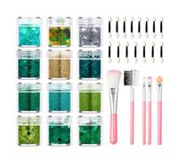 Kit de Nail Art avec Pinceaux de Peinture D'Ongle, 15 Brosse à Pinceaux, Paillettes, Pinceau à Ongles Nail Art Brosses Manucure Nail Art Accessoires Professionnel Kit Pour L'Art Des Ongles