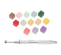 Kit de Nail Art Mini en Éponge, Pince Métallique et Blocs Remplaçables