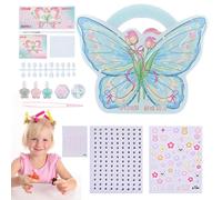 Kit de nail art pour enfants - Kit de vernis à ongles pour filles - Kit d'autocollants pour vernis à ongles - Outil de nail art sûr et inoffensif pour les anniversaires, Noël, la fête des enfants et