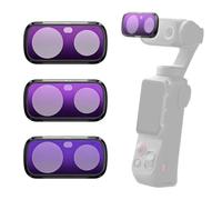 Kit de ND Filtre pour Insta360 Luna Ultra, Kit d'Accessoire pour Objectif de Caméra d'action à Nacelle Stabilisée HD: Filtre à Densité Neutre ND4+ND16+ND64 pour Un Mouvement Naturel