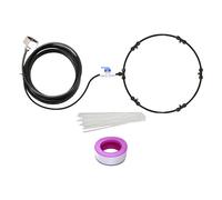 Kit de nébuliseur de ventilateur | Accessoire de brumisation pour ventilateur | Tuyau de 8 mètres Plusieurs têtes de pulvérisation Système de nébulisation d'eau pour tentes d'événement Jardin Niche