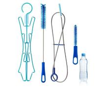 Kit De Nettoyage 4 en 1 - Kit De Nettoyage pour Réservoir d'eau | Ensemble De Lavage pour Poche À Eau Multifonction | Brosses De Lavage pour Tube d'eau | Ensemble De Détersion De Vessie D'hydratation