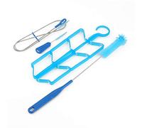 Kit de nettoyage 4 en 1 pour poche à eau - Séchoir à eau / grande brosse / petite brosse / longues brosses flexibles pour le camping, le cyclisme, la randonnée, le sac à dos et le nettoyeur de