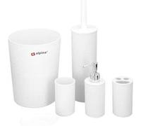 Kit de Nettoyage 6 pièces pour Salle de Bain Pratique Complet Alpina Blanc Blanc G