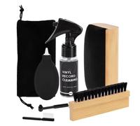Kit de nettoyage 7 en 1 pour platines vinyles avec manche en bois