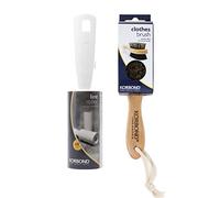 Kit de nettoyage à sec complet Korbond - 1 BROSSE À VÊTEMENTS double face et 1 ROULEAU DE LINT 7.4m - Pour tous les tissus - Élimine la boue, la poussière, les peluches et les poils sur les tissus