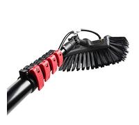Kit de Nettoyage avec Brosse télescopique 2 en 1, Comprenant Une Brosse 5 Surfaces et Un racleur à vitres - Longueur réglable du racleur à vitres - 3,6 m à 10,8 m - Netto