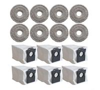 Kit de nettoyage complet pour aspirateur robot Dreame for mova P60, 6 sacs à poussière étanches avec capacité de 3,3 l et 8 serpillères très absorbantes, fournitures de maison