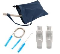 Kit de nettoyage CPAP pour ResMed, Lion, Philips, comprenant une brosse tubulaire CPAP, un support de tuyau CPAP et un sac à poussière pour masque CPAP, accessoires de nettoyage et d'entretien pour