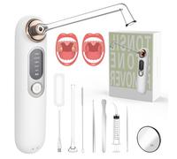 Kit de Nettoyage d’amygdales, Aspirateur électronique pour enlever les amygdales, kit de retrait de pierres amygdales avec 5 modes d'aspiration, outil de retrait des tonsillolith