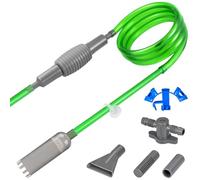 Kit de nettoyage d'aquarium - 3 embouts, tuyau de 3 m et valve de tuyau - Kit de nettoyage pour aquarium - Idéal pour changer l'eau, nettoyer le gravier et le sable - Accessoire pour un nettoyage