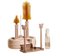 Kit de Nettoyage de biberon pour bébé, Brosse de Voyage, Outil de Nettoyage de tétons avec boîte de Rangement pour tuyaux, Verres, boîtes Alimentaires