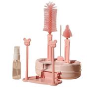 Kit de Nettoyage de Bouteille de Voyage | Ensemble de brosses de Nettoyage pour biberons, pailles, Outils de Lavage pour tuyaux, boîtes Alimentaires, Verres