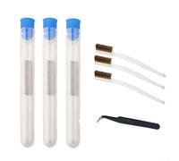 Kit de nettoyage de buse 30 pièces 0,2 mm aiguilles de nettoyage avec pince et brosses pour Bambu Lab A1 Mini modèles compatibles