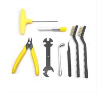 Kit de nettoyage de buse d'imprimante 3D avec brosse à aiguille de nettoyage jaune