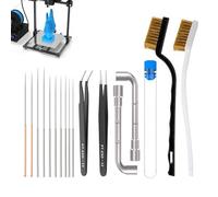 Kit de nettoyage de buse d'imprimante, kit de nettoyage pour imprimante | Accessoires d'entretien d'imprimante | Brosses à dents en fil de cuivre, accessoires d'impression
