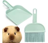 Kit de nettoyage de cage pour cochons d'Inde, mini pelle à poussière et brosse pour chinchilla/hamster/lapin