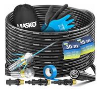 Kit de nettoyage de canalisations - MASKO - 30 m - Pression maximale 529 bar - 3 adaptateurs inclus - Buse rotative