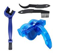 Kit de nettoyage de chaîne de vélo 4 en 1 avec brosse à chaîne, grattoir à pignon et brosse de détails, appareil de nettoyage de chaîne pour VTT, vélo de route, vélo de ville et vélo électrique