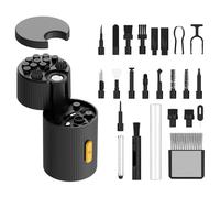 Kit de nettoyage de clavier 33 en 1, brosse rotative magnétique, outil portable pour ordinateur portable, téléphone, écouteurs, appareil photo, moniteur, entretien électronique quotidien pour la