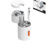 Kit de nettoyage de clavier, brosse portable 21 en 1, aspirateur pour clavier avec design multifonction, accessoire électronique avec rangement compact, idéal pour téléphone, ordinateur portable