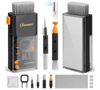 Kit de nettoyage de clavier pour ordinateur portable, kit de nettoyage de clavier tout-en-un pour MacBook, iPad, iPhone, nettoyeur compact pour ordinateur portable avec brosse et spray pour tablette