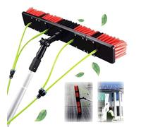 Kit de nettoyage de fenêtre télescopique alimenté à l'eau - Brosse extensible pour panneaux solaires et vérandas - Idéal pour un nettoyage facile et efficace des fenêtres