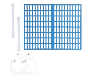 Kit de nettoyage de filet de 41,9 x 33 cm avec flotteurs et filtre à débris pour jardiniers, feuilles, branches, bassins creusés, extérieurs, piscines familiales, ramassage des déchets