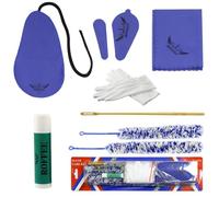 Kit de nettoyage de flûte, kit d'entretien et d'entretien de flûte, huile clé, graisse de liège, tampon de nettoyage, brosse de nettoyage, tige de nettoyage