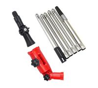 Kit de nettoyage de gouttière extensible de 1,7 m - Adaptateurs d'angles rotatifs adaptés pour l'entretien extérieur - Adaptateur d'angle rotatif pour gouttières