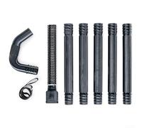 Kit de nettoyage de gouttière pour nettoyeur haute pression 51667 compatible avec les systèmes Toro - Fixation télescopique et pelle pour nettoyage d'avant-toit - Noir