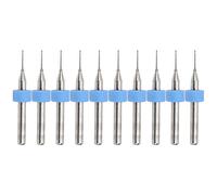 Kit de nettoyage de la buse de l'imprimante 3D 10pcs en carbure de tungstène micro-foret bits 0,5 mm de haute précision PCB CNC en plastique cuivre en cuivre en acier inoxydable