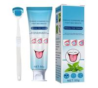 Kit de nettoyage de langue médical - Combat les dépôts bactériens de langue - Lutte efficacement contre la mauvaise et une fraîche - Grattoir pour le nettoyage de la langue - Nourrit