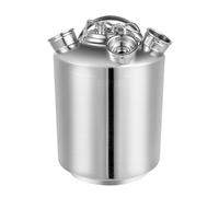 Kit de nettoyage de ligne de bière - Fût de nettoyage en acier inoxydable de 9 litres avec col de fût à 3 fils pour bière pression et thé au lait