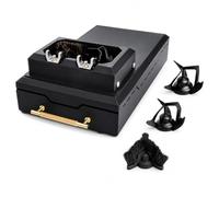 Kit de nettoyage de marc de café, outil de nettoyage électrique avec 300 tr/min, 2 raclettes, tête de brosse et design amovible pour porte-filtres de 58 mm