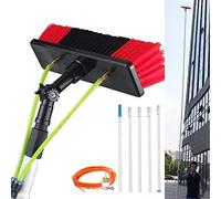 Kit de nettoyage de panneau solaire de 12 m - Système de brosse alimenté à l'eau pour un entretien efficace des panneaux solaires Outil de nettoyage de vitres pour une performance et une longévité