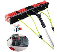Kit de nettoyage de panneaux solaires avec poteau et brosse de pulvérisation d'eau pour l'entretien en haute altitude des bâtiments et bateaux