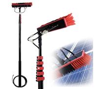 Kit de nettoyage de panneaux solaires avec tête rotative et poteau extensible pour un entretien efficace des fenêtres et panneaux photovoltaïques - Parfait pour un usage domestique et professionnel