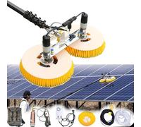 Kit de nettoyage de panneaux solaires, outils de nettoyage de panneaux solaires multifonctions, machine de nettoyage de panneaux solaires photovoltaïques, kit de poteau alimenté en eau,7m
