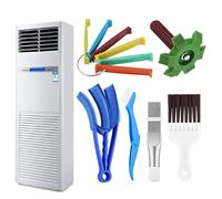 Kit de nettoyage de peigne à lamelles de climatisation - Kit de réparation de radiateur à condensateur - Outil de réparation pour radiateurs de climatisation et évaporateurs