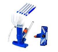 Kit de nettoyage de piscine avec brosses extensibles en maille filet à ventouse