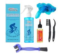Kit de nettoyage de vélo comprenant un nettoyeur de chaîne de vélo, une brosse de nettoyage de vél, un nettoyant de chaîne de vél et un lubrifiant