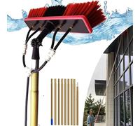 Kit de nettoyage de vitres alimenté à l'eau - Brosse complète et laveuse pour voitures, camions et caravanes - Nettoyant de fenêtre efficace ultime pour la maison et un usage professionnel