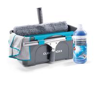 Kit de nettoyage de vitres CLEANmaxx 7 pièces - avec seau, essuie-glace, extr...