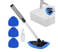 Kit de nettoyage de vitres de voiture : ensemble d'outils pour pare-brise de 6 pièces, serpillère en microfibre avec poignée rétractable, nettoyant de vitres désembuage | Le kit complet pour voiture