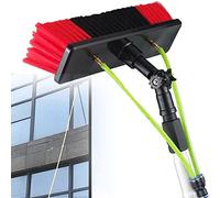 Kit de nettoyage de vitres haute pression de 8 m avec brosse à panneau solaire et perche d'extension - Entretien efficace du panneau solaire et entretien du matériel